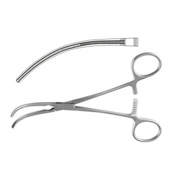 Potts Atrauma Multipurpose Vascular Clamp Curved Stainless Steel, 21 cm - 8 1/4"
